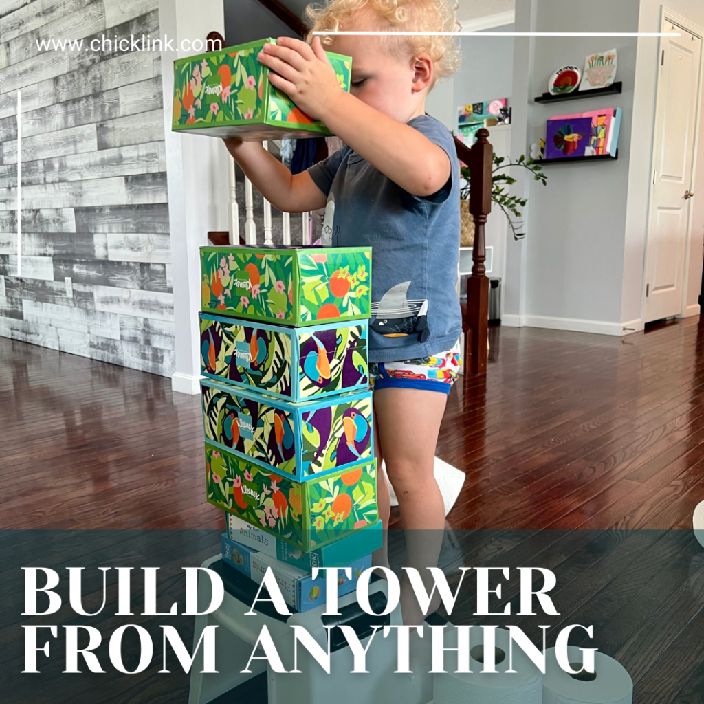 build a tower activity, toddler activities, gross motor activities for kids, gross motor activities, games for toddlers, games for one year olds, games for 2 year olds, things to do with one year olds, things to do with 1.5 year olds, things to do with 2 year olds