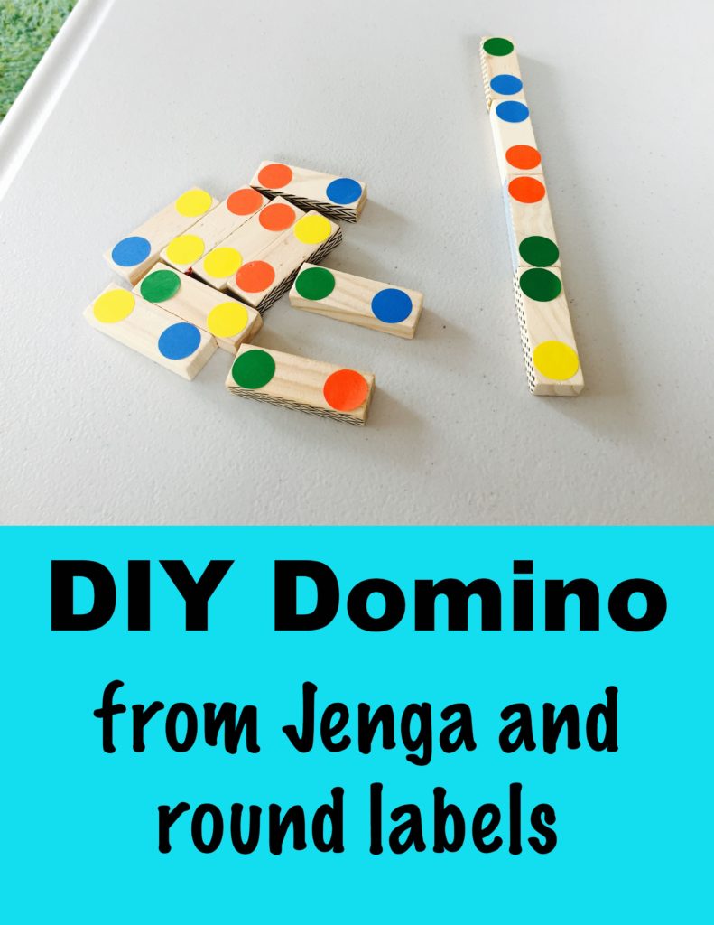 DIY Domino, 30+ activities for toddlers, activities for 18-24 month old, activities for 18 month old, activities for 19 month old, activities for 20 month old, activities for 21 month old, activities for 22 month old, activities for 23 month old, activities for 24 month old, activities for two year old, activities for three year old, learning activities for toddlers