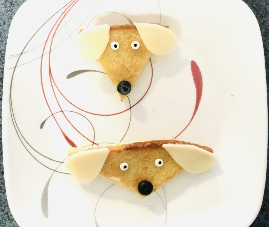 dog face sandwiches