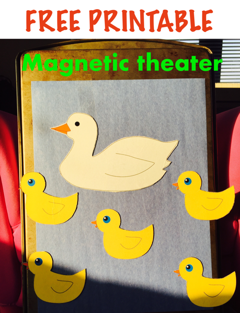 theater. Based on 5 little ducks nursery rhyme. Free printable