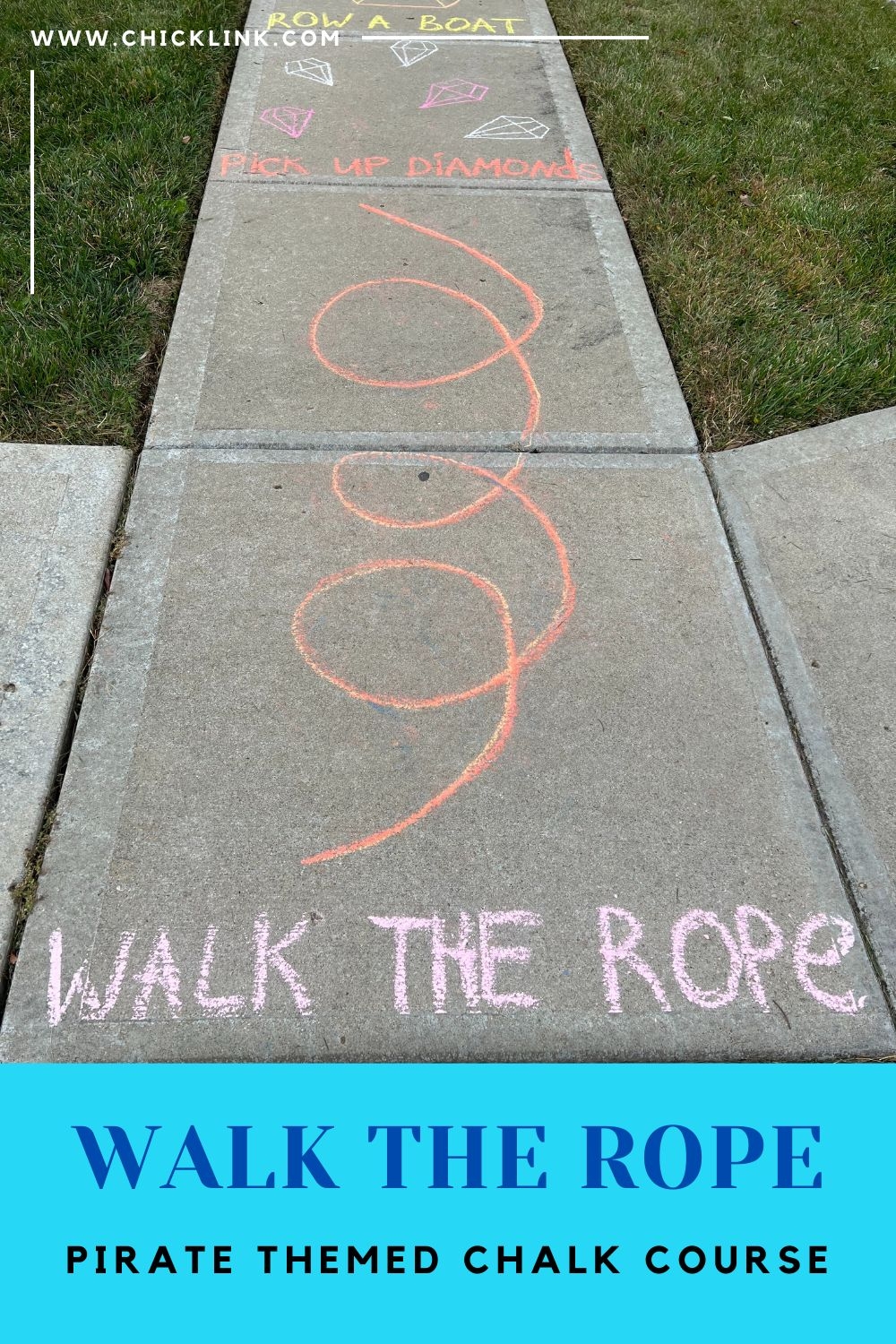 Pirate-Themed Chalk Obstacle Course – Chicklink